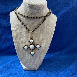 Cabi 2019 Tudor cross necklace